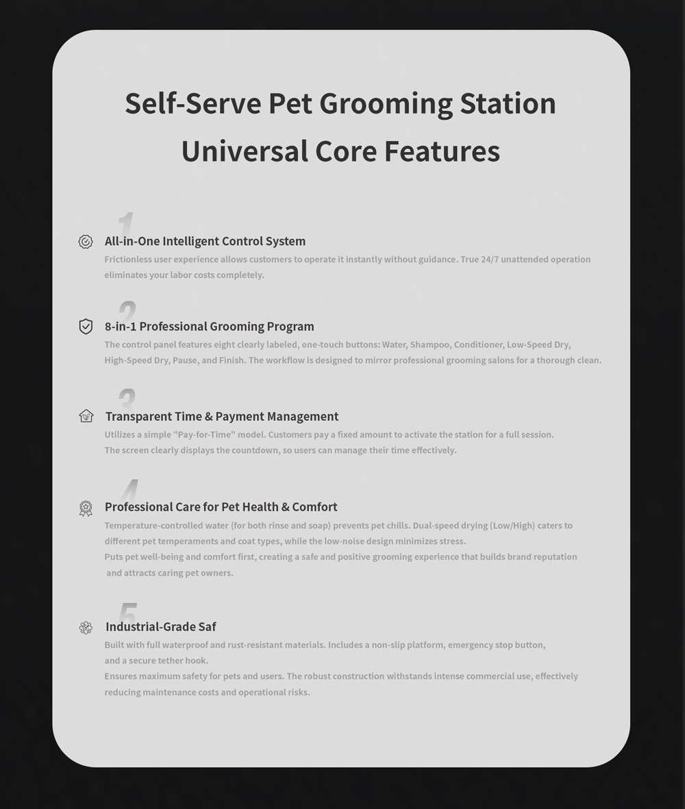 PCS-Bas Affordable Self-Service Pet Wash Station