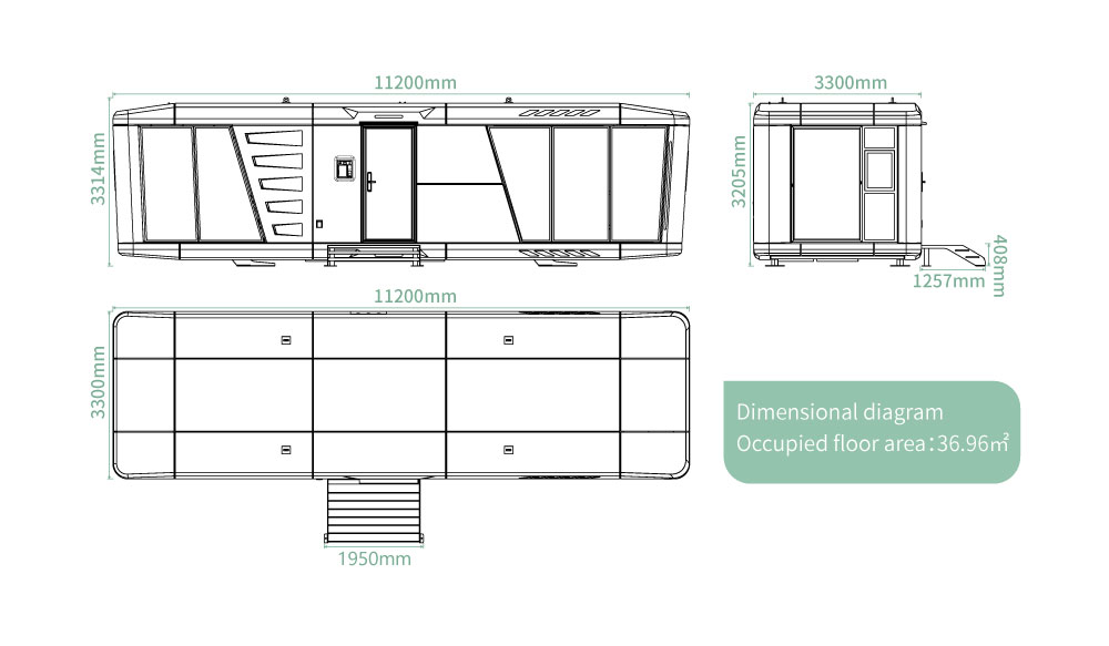 Capsule house for resorts and campsites