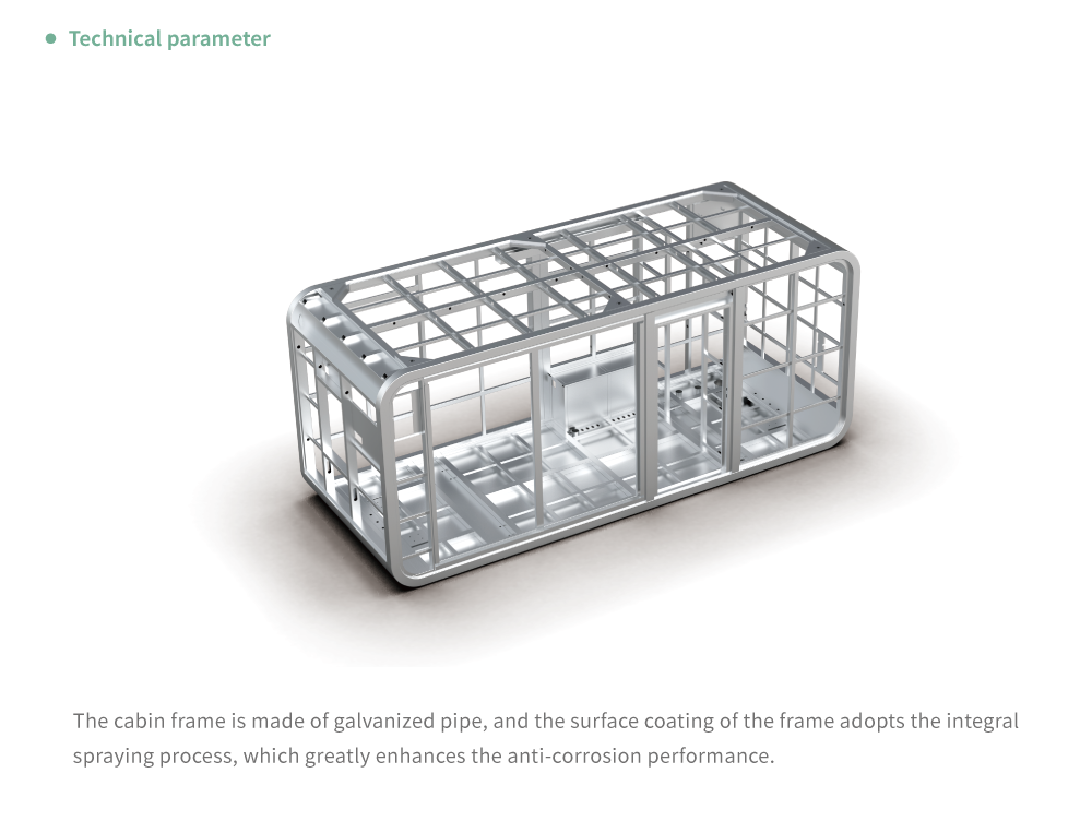 Mini-K capsule house interior layout