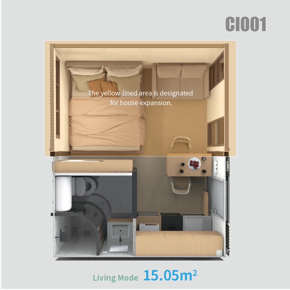 CI001 Foldable Capsule House