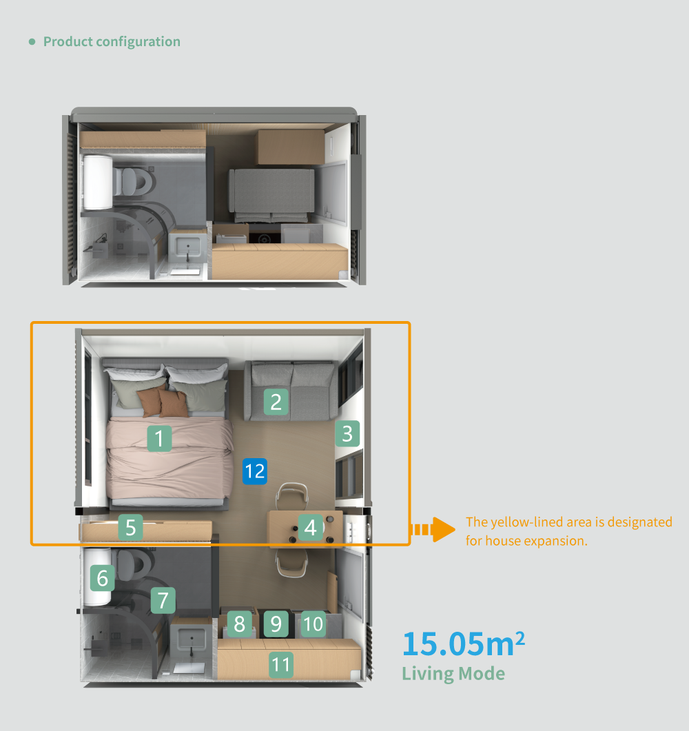 shipping cost saving capsule house