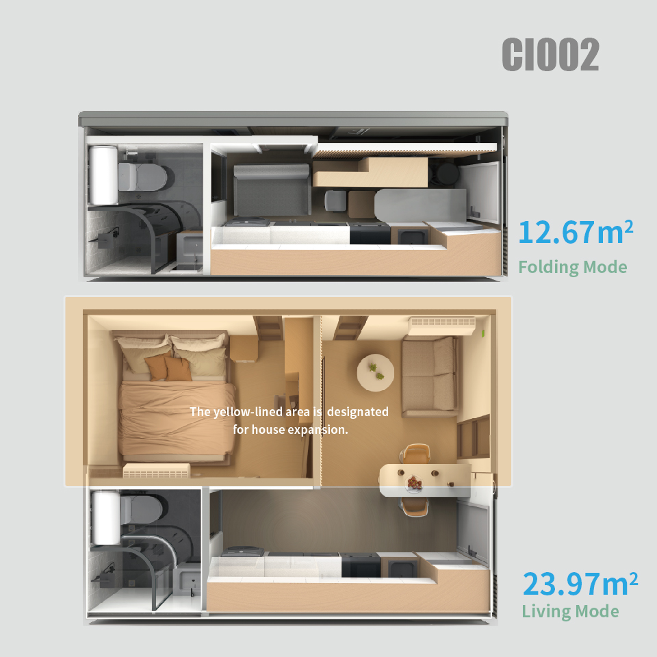CI002 Foldable Capsule House