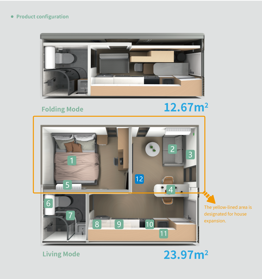 shipping cost saving capsule house